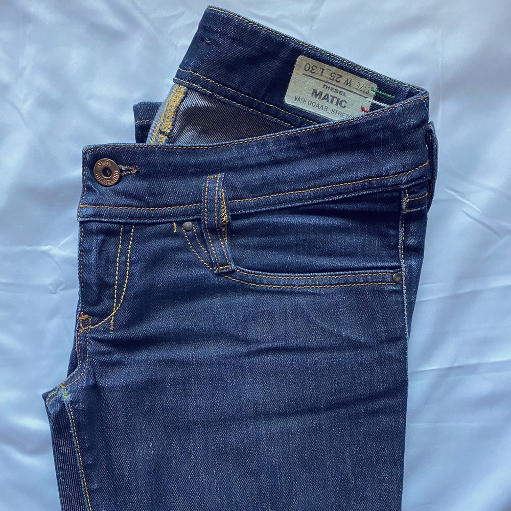 Diesel Low-Rise Dark Denim “Matic” Jeans Size 25 x 30 (Petite)